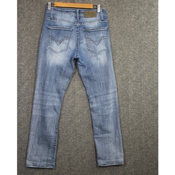 BKE Jake Straight Jeans Mens 29x29 Blue Lightwash Denim Classic Comfort Stretch - Picture 2 of 5